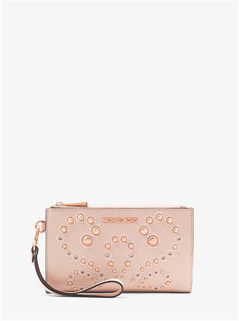 michael kors geldbörse adele|Adele Embellished Leather Smartphone Wallet .